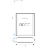 Размеры RT 2014 GSM и Wi-Fi